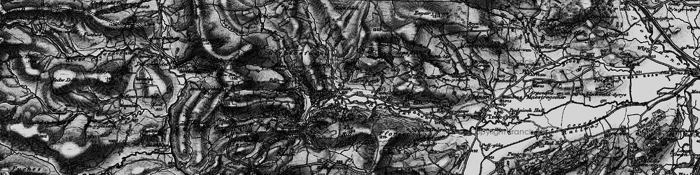 Old map of Llawr-y-glyn in 1899
