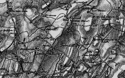 Old map of Llechcynfarwy in 1899