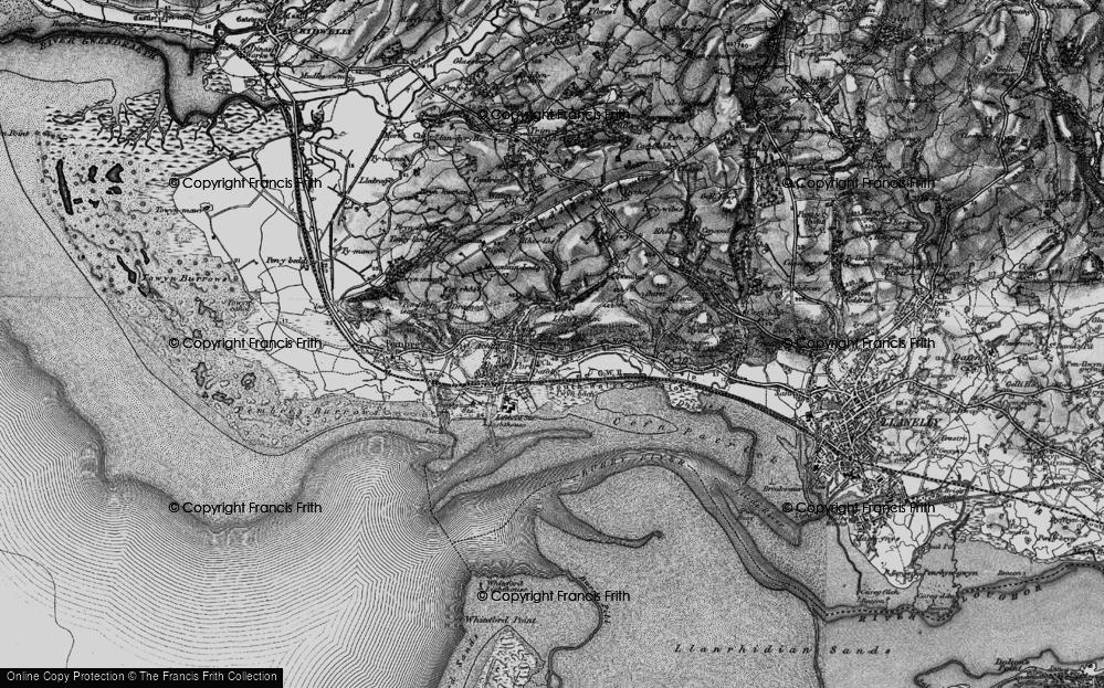 Old Map of Llettyrychen, 1896 in 1896