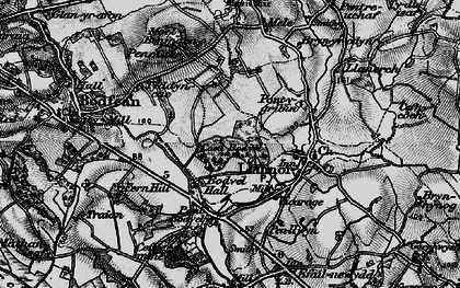 Old map of Bryn-moelyn Ho in 1899