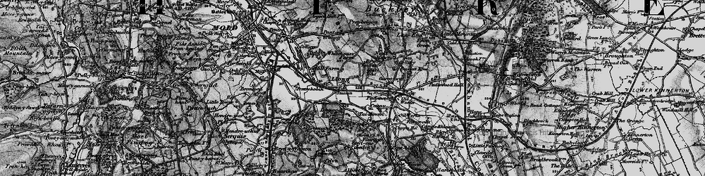 Old map of Leeswood Old Hall in 1897