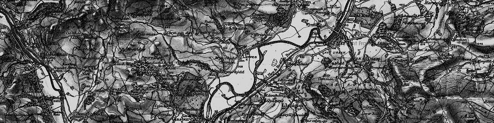 Old map of Bryn yr Hydd Common in 1896