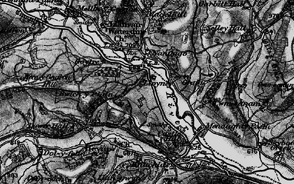 Old map of Lloyney in 1899