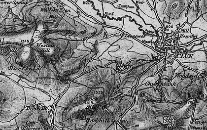 Old map of Burfield in 1899