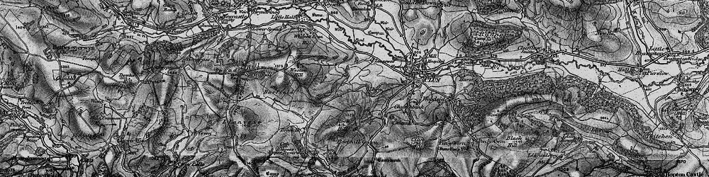 Old map of Llwyn in 1899