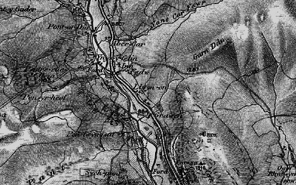 Old map of Afon Taf Fawr in 1898