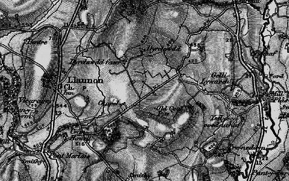 Old map of Llwyn-têg in 1897