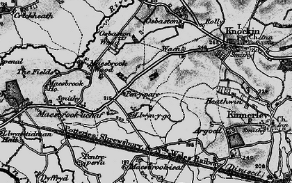 Old map of Llwyn-y-go in 1899