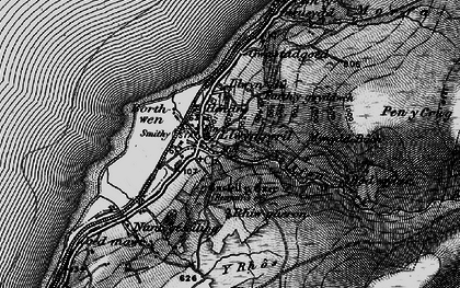 Old map of Llwyngwril in 1899