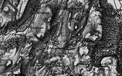 Old map of Afon Crafnant in 1899