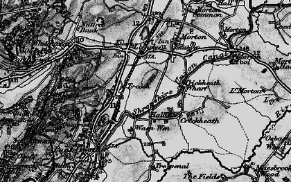 Old map of Llynclys in 1897