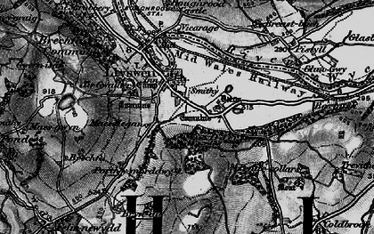 Old map of Llyswen in 1896