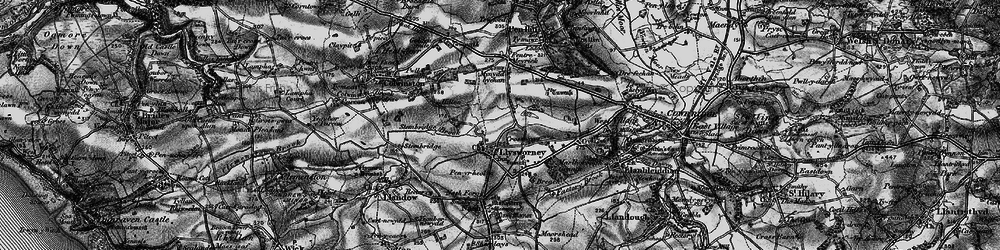 Old map of Llysworney in 1897