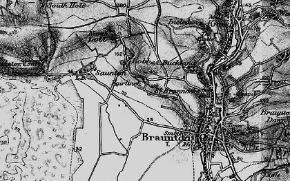 Old map of Lobb in 1897
