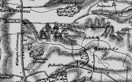 Old map of Lobthorpe in 1895