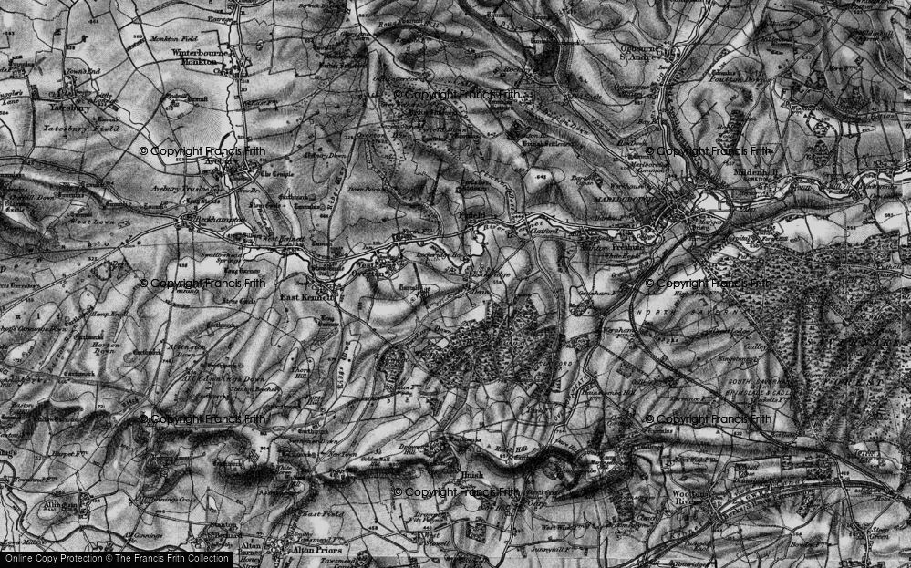 Old Map of Lockeridge, 1898 in 1898
