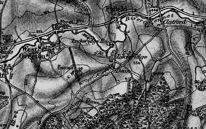 Old map of Lockeridge Dene in 1898