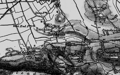Old map of Locking in 1898