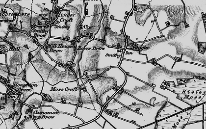 Old map of Locking Stumps in 1896