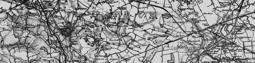 Old map of Locking Stumps in 1896
