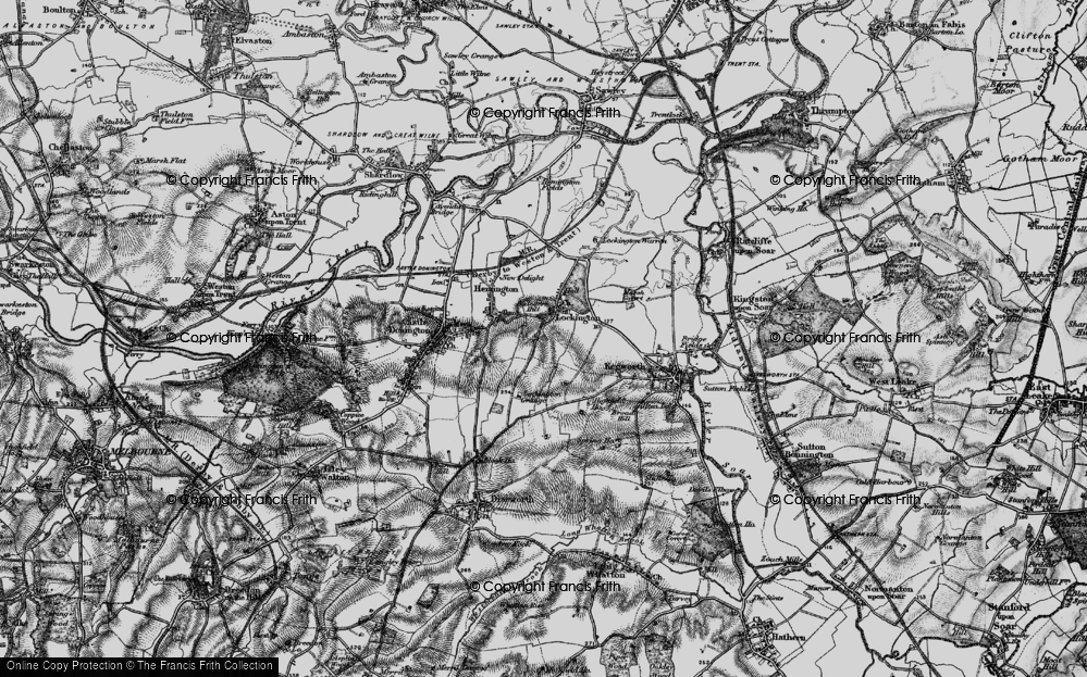 Old Map of Lockington, 1895 in 1895