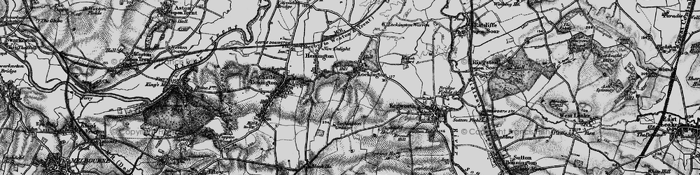 Old map of Lockington in 1895