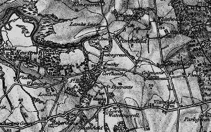 Old map of Locksgreen in 1895