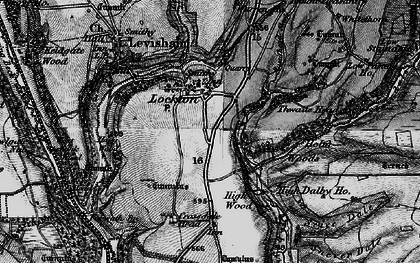 Old map of Adderstone Rigg in 1898