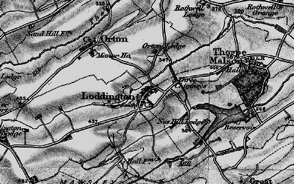 Old map of Loddington in 1898