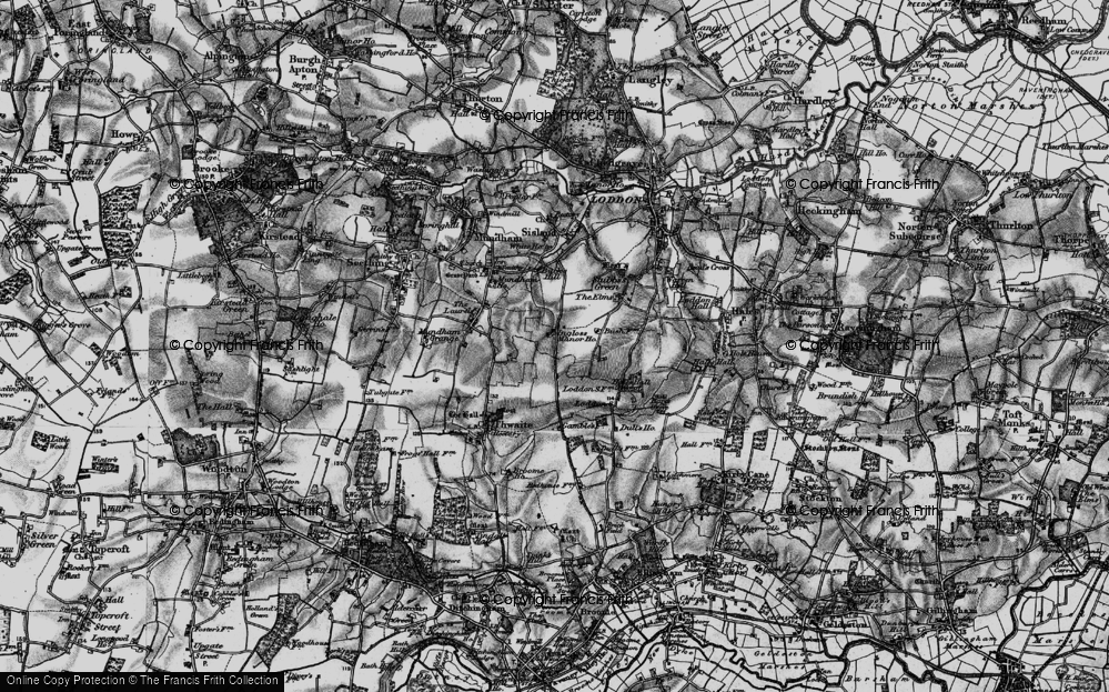 Old Map of Loddon Ingloss, 1898 in 1898