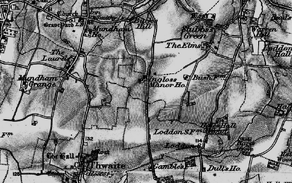 Old map of Loddon Ingloss in 1898