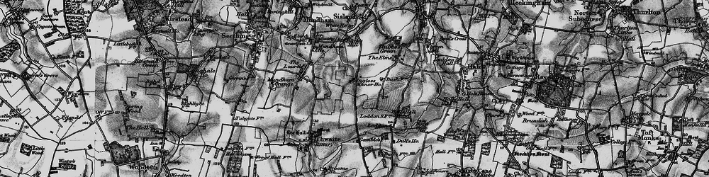 Old map of Loddon Ingloss in 1898