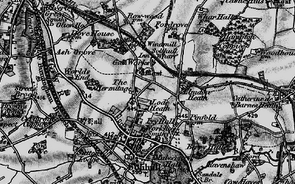 Old map of Lode Heath in 1899