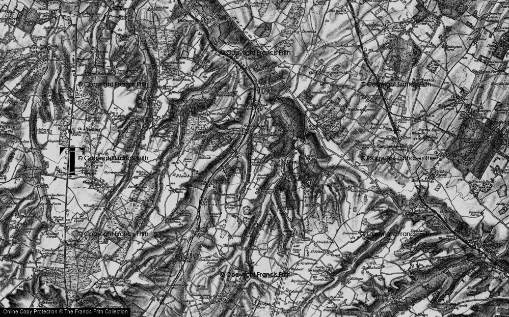 Old Map of Lodge Lees, 1895 in 1895