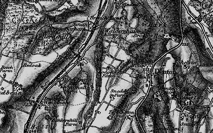 Old map of Lodge Lees in 1895