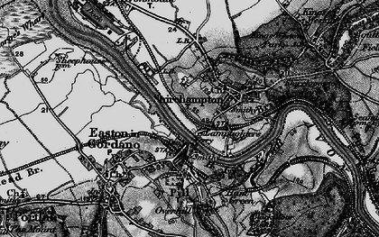 Old map of Lodway in 1898
