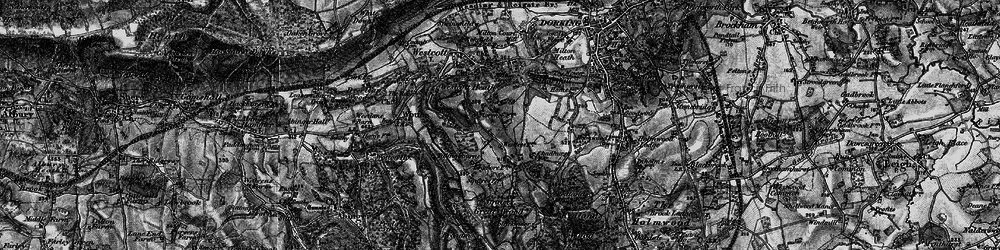 Old map of Bury Hill Ho in 1896