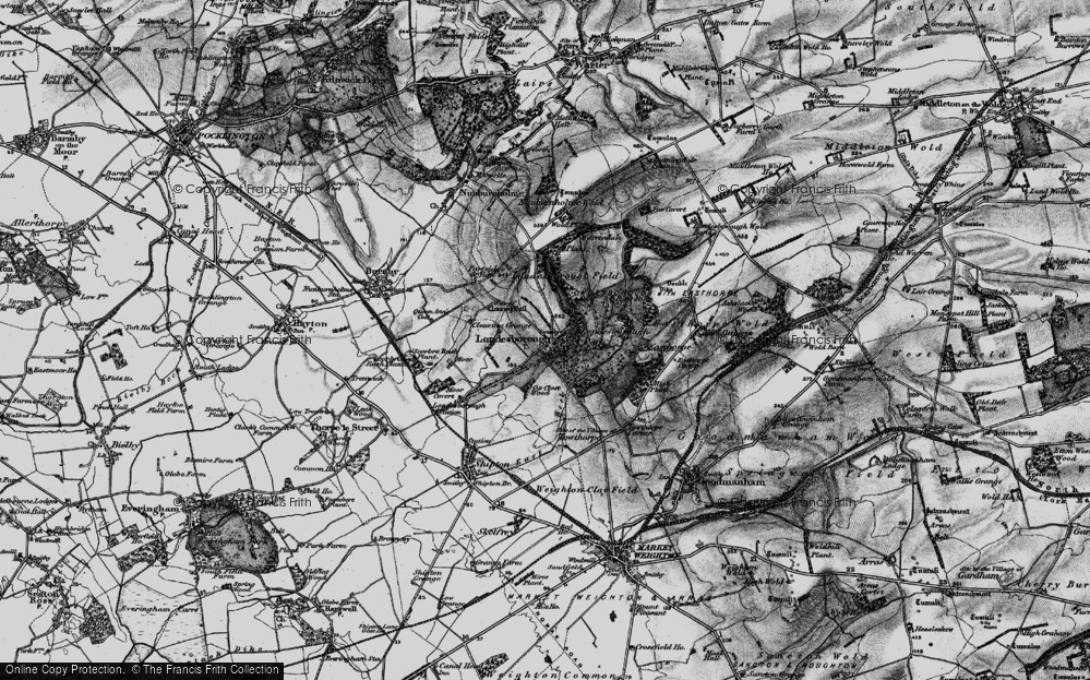 Old Map of Londesborough, 1898 in 1898