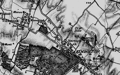 Old map of London End in 1898