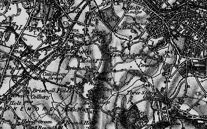 Old map of Londonderry in 1899