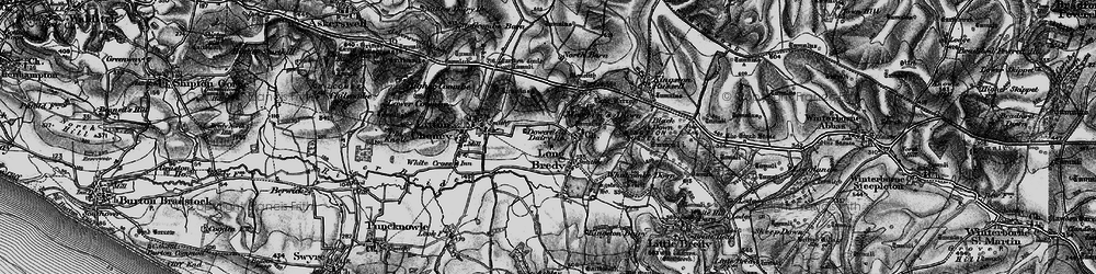Old map of Long Bredy in 1897