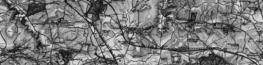 Old map of Long Buckby in 1898