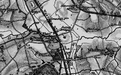 Old map of Long Buckby Wharf in 1898