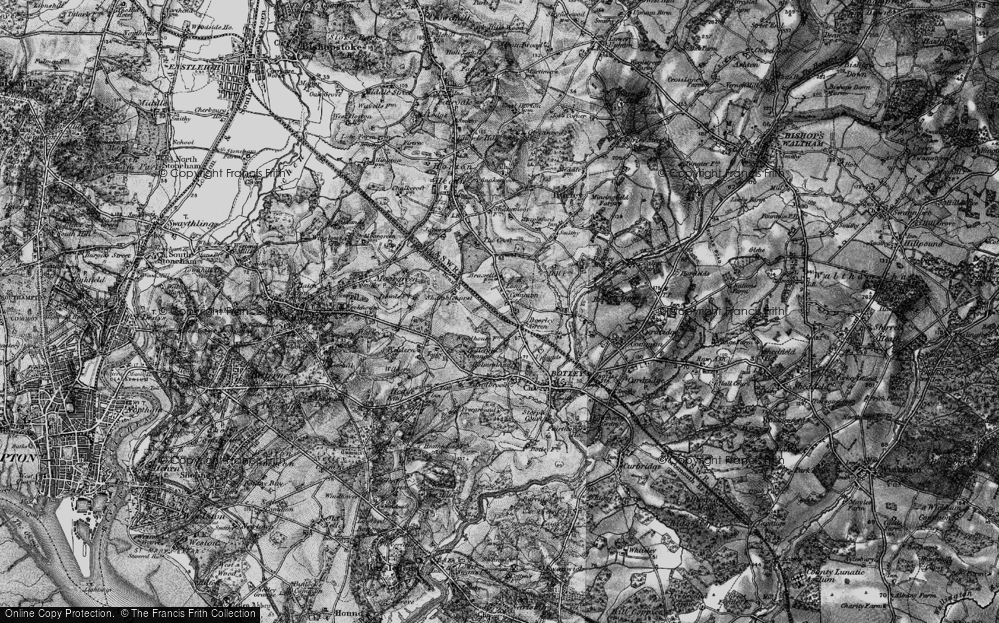 Old Map of Long Common, 1895 in 1895