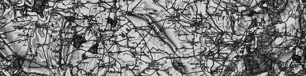 Old map of Abbot's Castle Hill in 1899