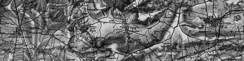 Old map of Long Compton in 1896