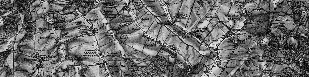 Old map of Long Crichel in 1895