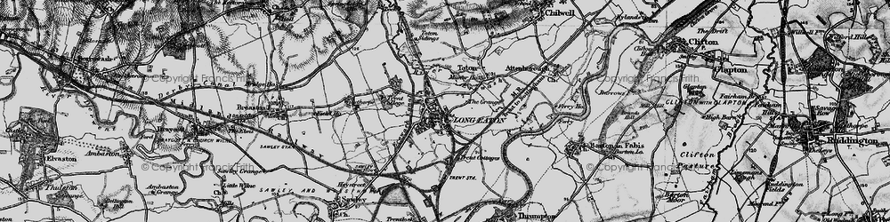 Old map of Long Eaton in 1895