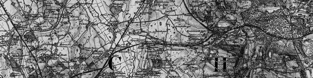 Old map of Long Green in 1896