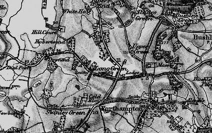 Old map of Long Green in 1896